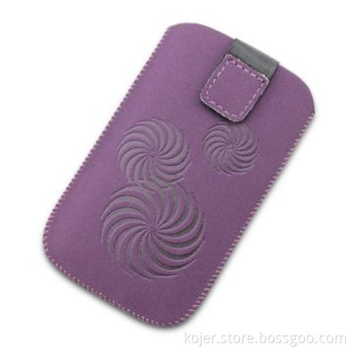 Mobile Phone Case, Made of Frosted Material, Retractable Pull-tab and Velcro Closure